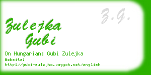 zulejka gubi business card